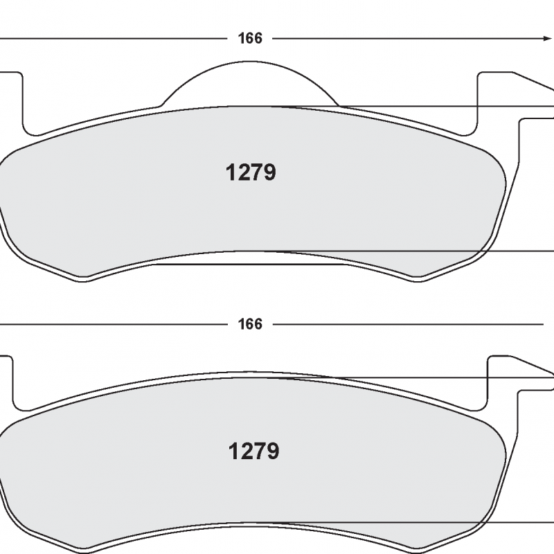 Street brake pads - Ford / LincolnRear brake pad